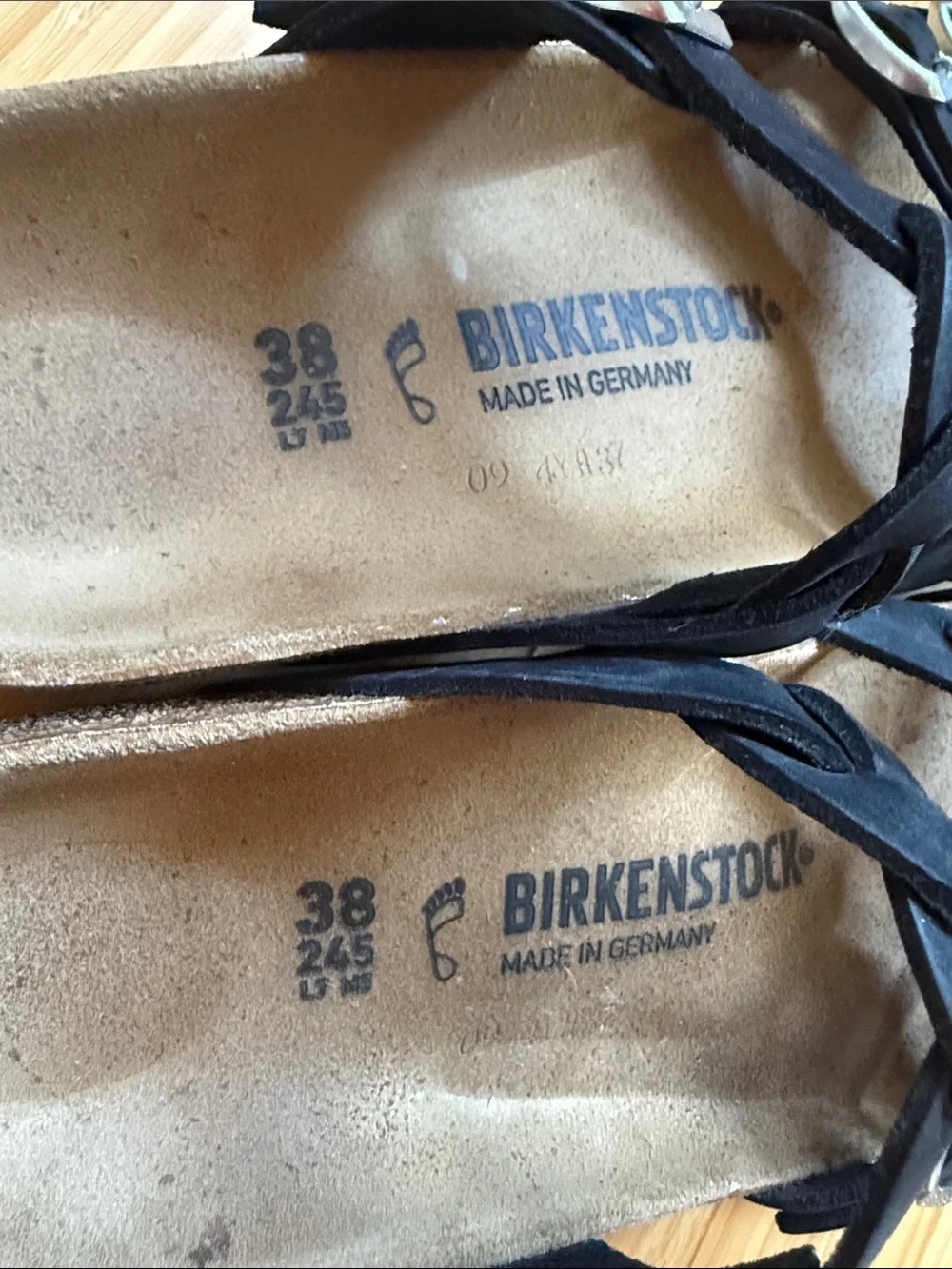 Birkenstock Franca Braided black leather sandals 38